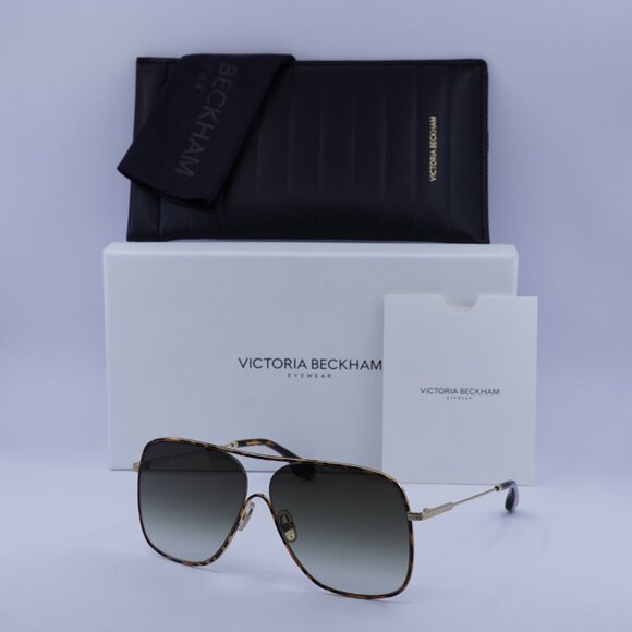 Victoria Beckham VB132S 214 Aviator Sunglasses – Havana/Smoke Gradient - Picture 5 of 12